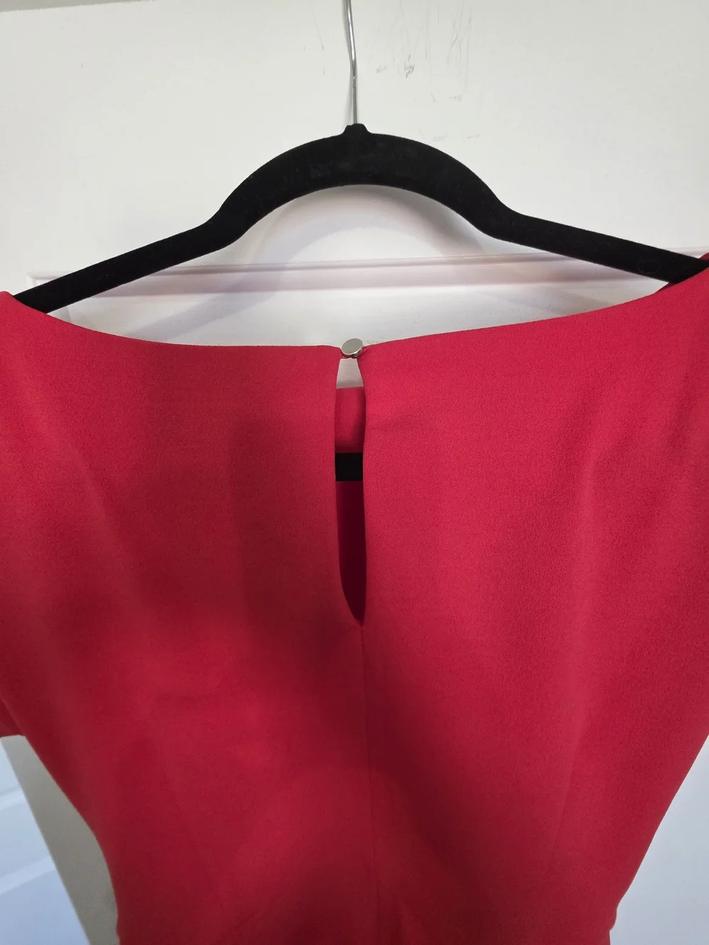 New York & Company Red Belted Midi Dress - Picture 4 of 11